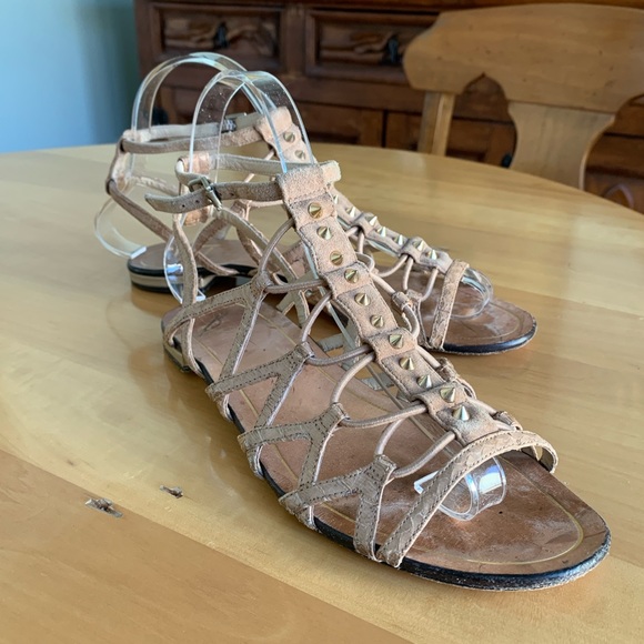 BRIAN ATWOOD- sandals- Agustin stretch- gladiator- neutral- ankle strap - Picture 2 of 7